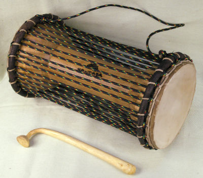 トーキングドラム マリ カンガバ工房製 タマ Talking Drum TAMA from Mali KANGABA workshop